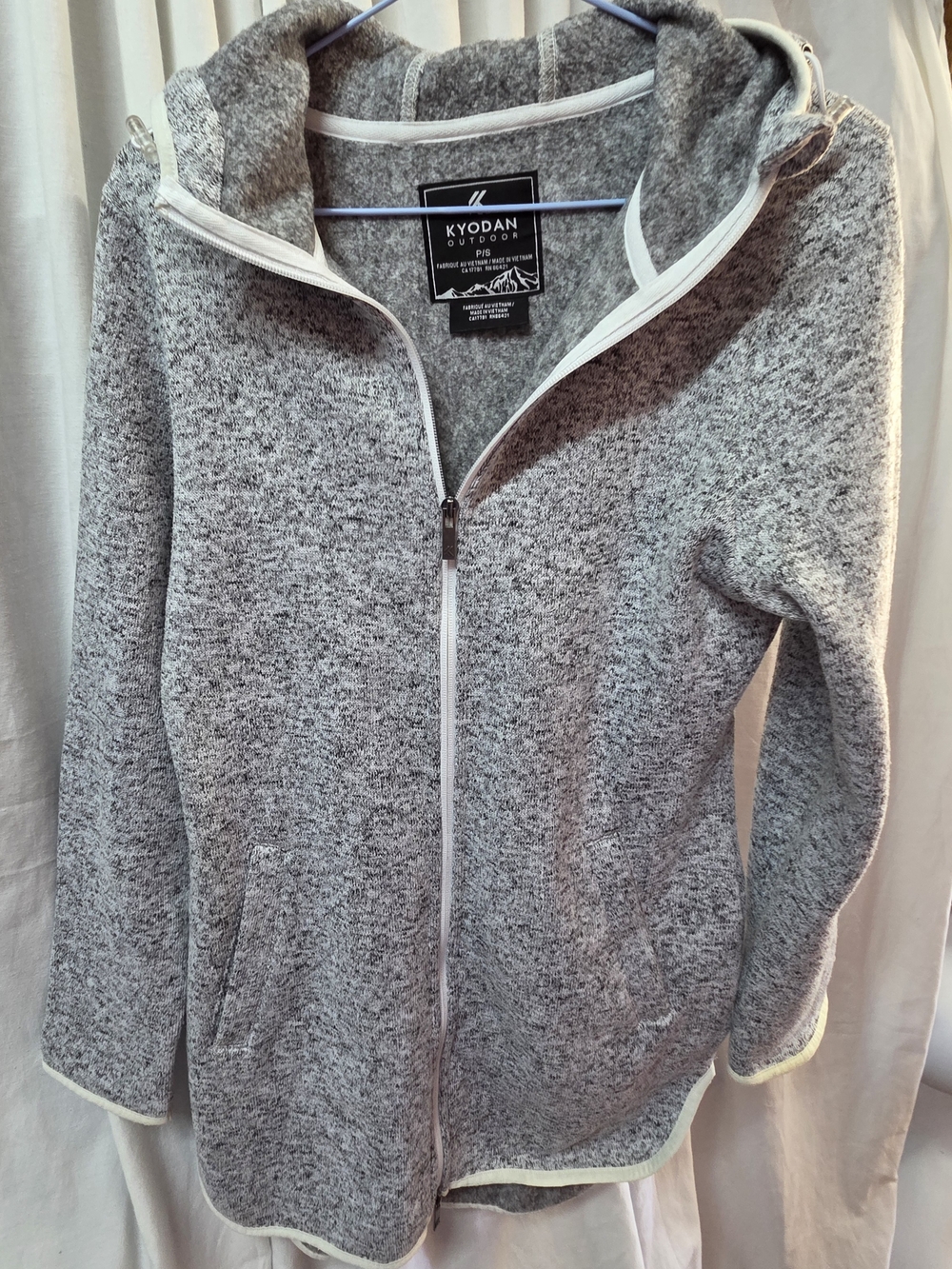 KYODAN Outdoor Full-Zip Heather Gray Hooded Jacket